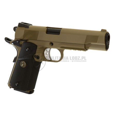 Pistolet ASG M1911 MEU Tactical Full Metal Tan WE 