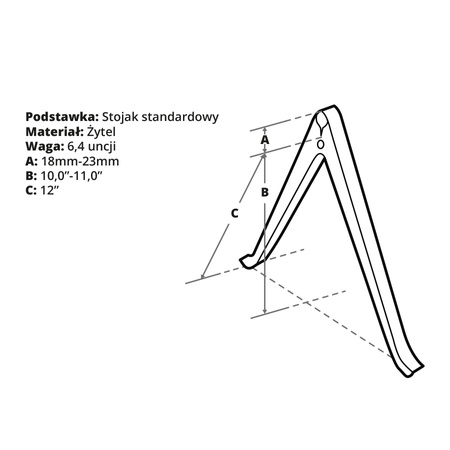 Dwójnóg Leapers UTG Clamp-ON Zytel 10-11"