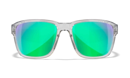 Okulary TREK CAPTIVATE™ Polarized Green Mirror / Gloss Crystal Light Grey Wiley X