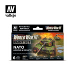 VALLEJO 70223 Zestaw World War III 6 farb - NATO Armour & Infantry