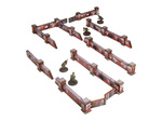 MICRO ART - WW2 Ostfront Stalingrad Walls Low (28mm) PREPAINTED