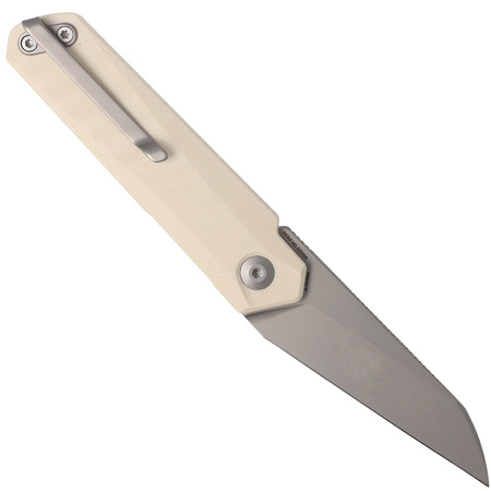 Nóż składany Civivi Ki-V Plus G10 Ivory, Silver Bead Blasted Nitro-V by Ostap Hel (C20005B-2)