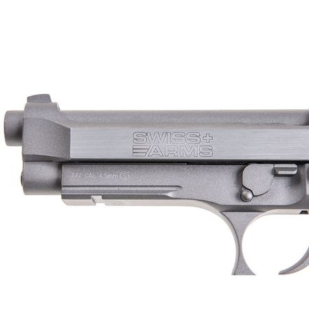 PIS. BERETTA 92 BB Metal SILVER 4,5mm Swiss Arms