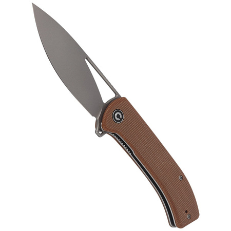 Nóż składany CIVIVI Riffle Brown Micarta, Stonewashed (C2024A)