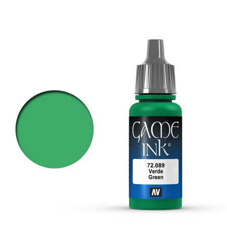 Vallejo: 72.089 - Game Color - Ink - Green (18 ml)