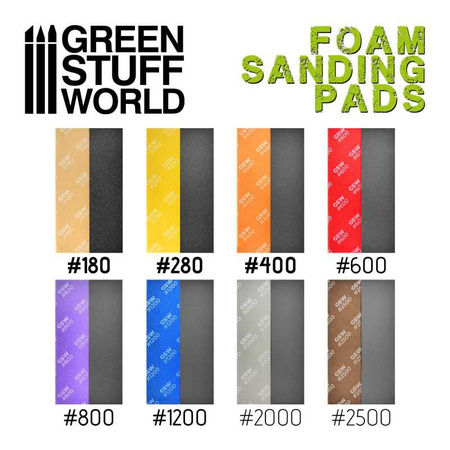 Green Stuff World Foam Sanding Pads - COARSE GRIT ASSORTMENT x20