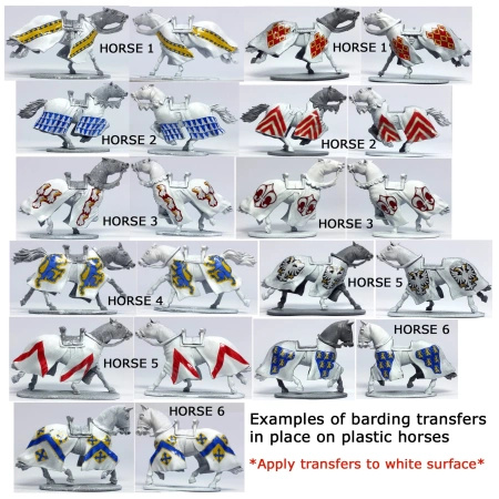 Medieval Barding and Shield Transfers 2 – Kalkomanie do Rycerzy Średniowiecznych