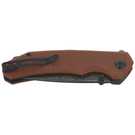 Nóż składany CIVIVI Brazen Brown Micarta, Black Damascus (C2102DS-1)