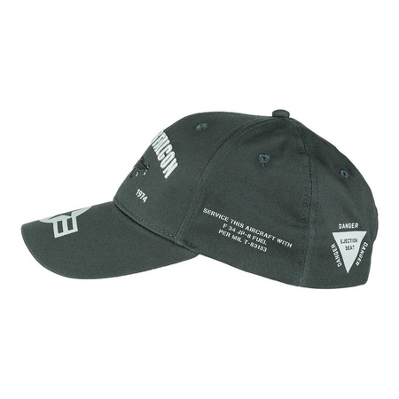 Czapka Baseball Cap F-16 Falcon Szara Fostex