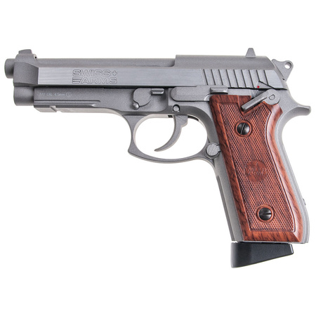 PISTOLET WIATRÓWKA BERETTA 92 BB Metal SILVER 4,5mm Swiss Arms