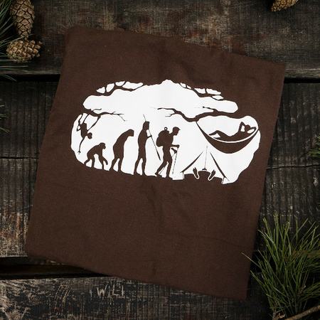 Koszulka BUSHCRAFT EVOLUTION brązowa TIGER WOOD