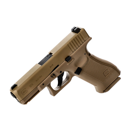 Pistolet wiatrówka Glock 19X blowback 4,5 mm coyote BB CO2