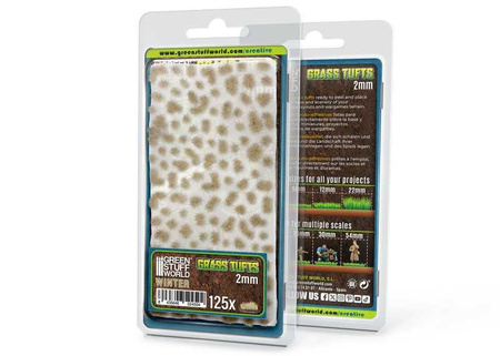 GSW - Static Grass Tufts 2 mm - Winter White
