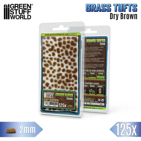 GSW - Static Grass Tufts 2 mm - Dry Brown