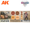 AK Interactive WARGAME COLOR SET. BASIC SKIN COLORS.