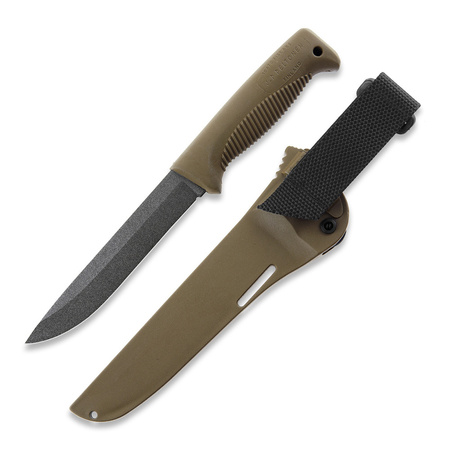 Nóż Peltonen Knives Sissipuukko M95 Ranger Knife Coyote PTFE - pochwa kompozytowa FJP120