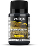 Vallejo: 73.812 - Weathering FX - Thick Mud - Black (40 ml)