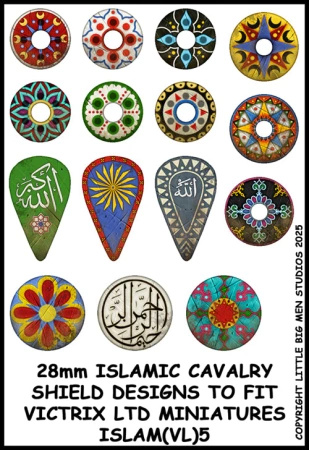 Islamic Cavalry Shield Transfers 5 – Kalkomanie do tarcz kawalerii islamskiej