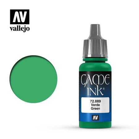 Vallejo: 72.089 - Game Color - Ink - Green (18 ml)
