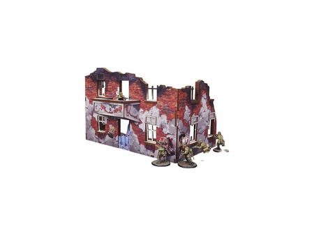 MICRO ART - WW2 Ostfront Stalingrad Apartment Block Back (1) (28mm) PREPAINTED
