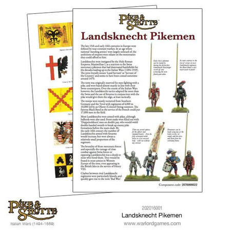 Pike & Shotte Landsknechts Pikemen