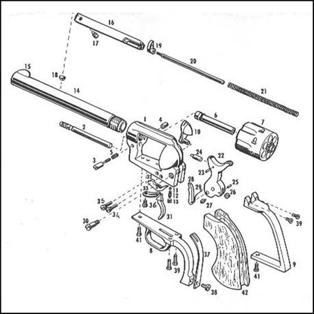 Rewolwer Pietta 1873 Colt Peacemaker 5½'' Steel .44 (SA73-023)