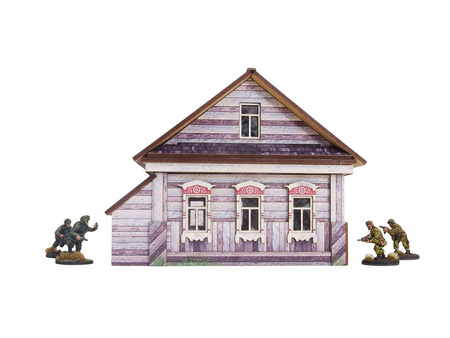 MICRO ART - WW2 Ostfront Village Whitewashed Dacha (1) (28mm)