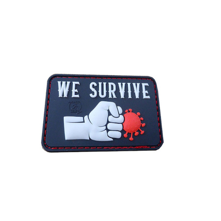 Naszywka 3D WE SURVIVE PUNCH THE VIRUS swat JTG