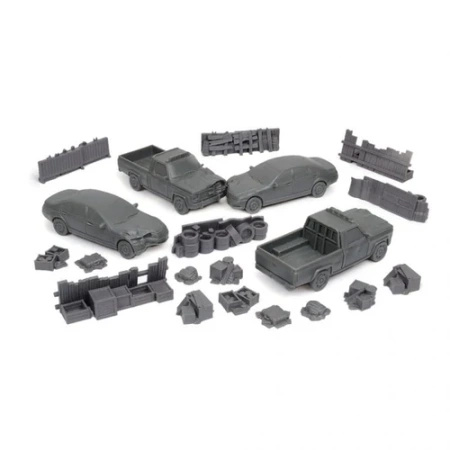 PM - Terrain Crate: Street Scatter – Urban Terrain Set (28mm Scale)