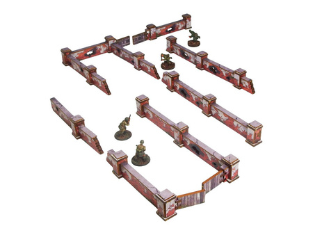 MICRO ART - WW2 Ostfront Stalingrad Walls Low (28mm) PREPAINTED