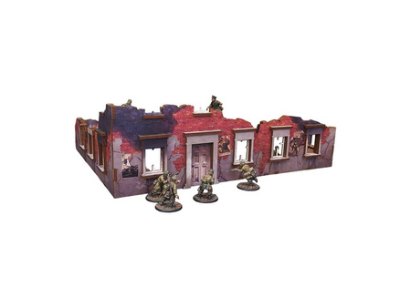 MICRO ART - WW2 Ostfront Stalingrad Ruined Building (3) (28mm) PREPAINTED
