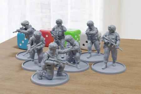 PM - USMC Rifle Squad - 3D Printed - 28mm