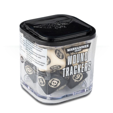 Warhammer 40k Wound Trackers kremowo-czarne
