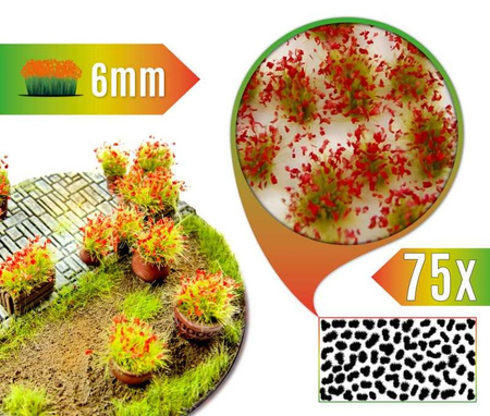 GSW - Shrub Tufts 6mm self-adhesive - Red