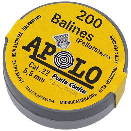 Śrut Apolo Conic 5.5 mm, 200 szt. 0.84g/13.0gr