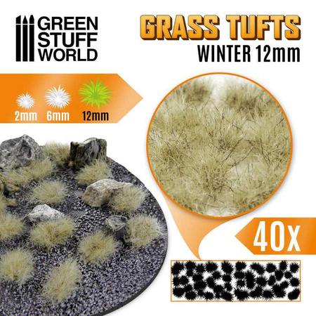 GSW - Grass TUFTS - 12mm self-adhesive - WINTER