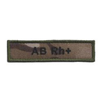 Naszywka Grupa Krwi multicam AB RH+