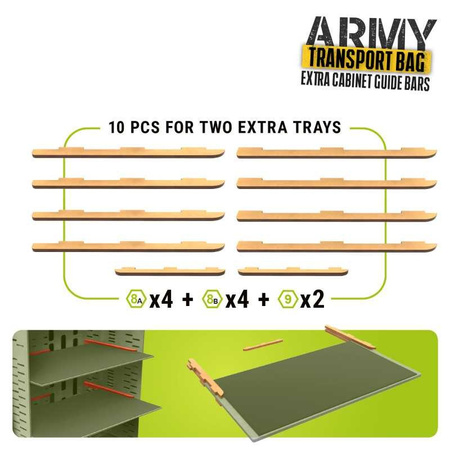 GSW - Extra rails for Miniatures Carrying Case