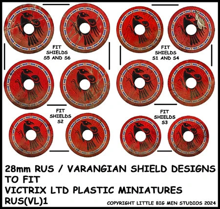 RUS (VL) 1 – kalkomanie z Czarnym Krukiem dla Rusów i Waregów