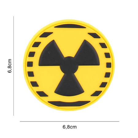 Naszywka 3D PVC Nuklear żółta 101 INC
