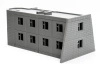 PM - Soviet Small Leisure Hotel - Zona Alfa / Cold War in the East - 3D Printed - 28mm