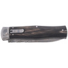 Nóż sprężynowy Mikov Predator Wildcat Buffalo Horn, Damascus PMC27 (241-DR-1/KP)