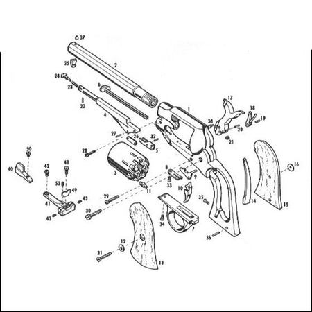 Rewolwer Czarnoprochowy Pietta 1858 Remington New Texas Sheriff .44 5,5" PIETTA