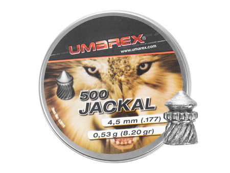 Śrut diabolo Umarex Jackal Pointed Ribbed 4,5mm 500szt,