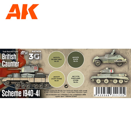 AK Interactive BRITISH CAUNTER SCHEME 1940-41