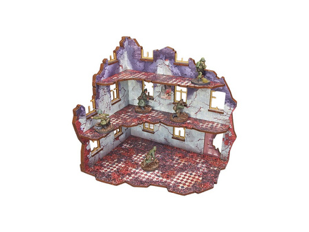 MICRO ART - WW2 Ostfront Stalingrad Univermag Left (with 3rd floor) (1) (28mm) PREPAINTED