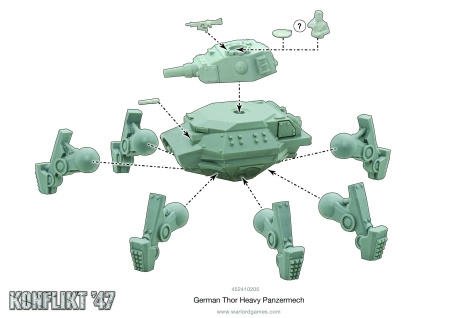 Konflikt '47 German Thor Heavy Panzermech