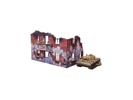 MICRO ART - WW2 Ostfront Stalingrad Apartment Block Back (1) (28mm) PREPAINTED