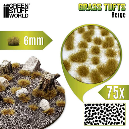 GSW - Static Grass Tufts 6 mm - Beige
