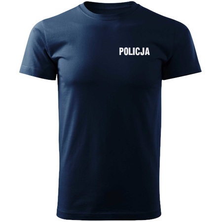 Koszulka Granatowa z nadrukiem POLICJA
